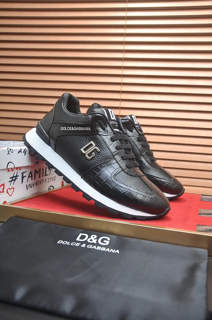 Men's shoes 💰440💶[D&G] High-end quality Product trademark: DG "Dolce & Gabbana*" low-top sneakers Product material: imported ^_^ cowhide upper, cotton silk lining, original outsole Regular size: 38-45 (customized in 45)